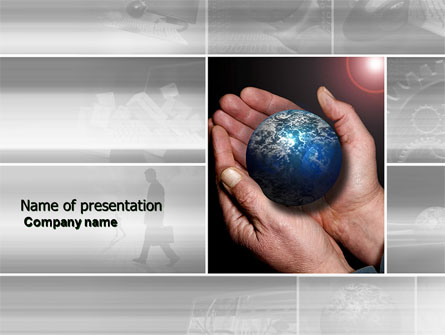 Global Business World Presentation Template, Master Slide