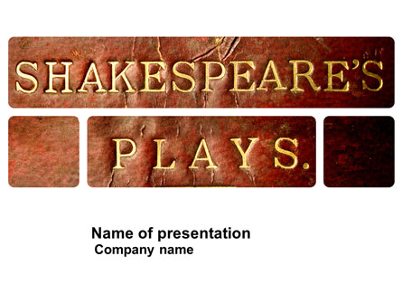 Shakespeare Presentation Template, Master Slide