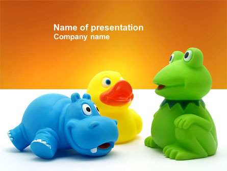 Stuffed Toys Presentation Template, Master Slide