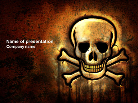 Pirate Sign Presentation Template, Master Slide