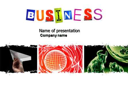 Business Theme Presentation Template, Master Slide