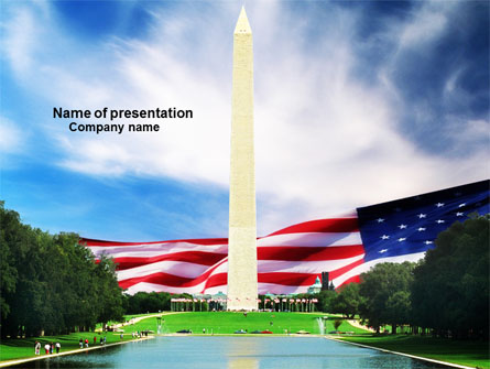 Washington Monument Presentation Template, Master Slide