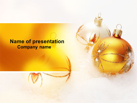 Christmas Decorations Free Presentation Template, Master Slide