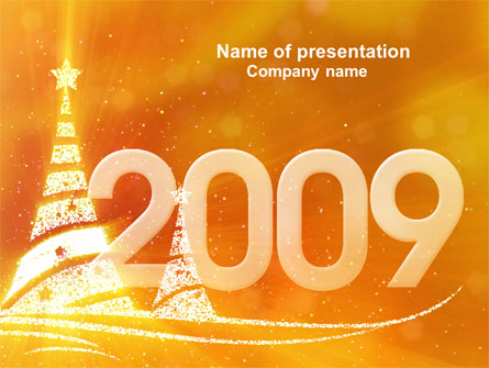 N 2009 Y Free Presentation Template, Master Slide