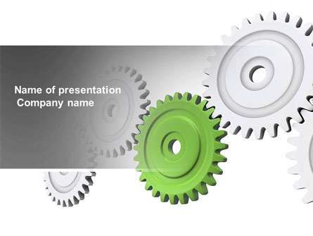 Pinion Transmission With Lead Gear Presentation Template, Master Slide