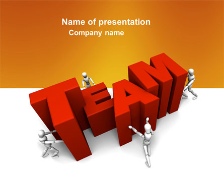 Team Efforts Presentation Template, Master Slide