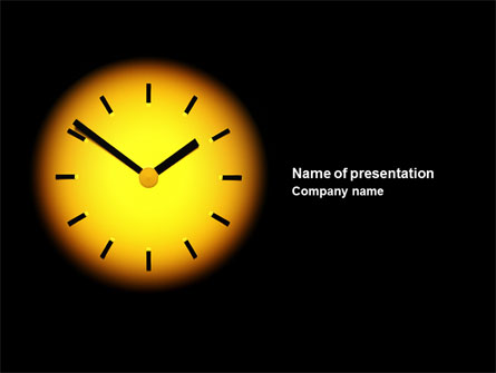 Time X Presentation Template, Master Slide