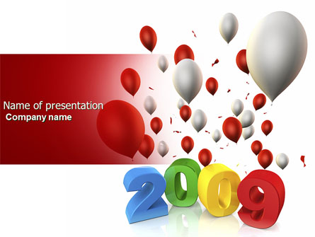 Celebrating 2009 Presentation Template, Master Slide