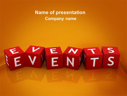 Events Presentation Template, Master Slide