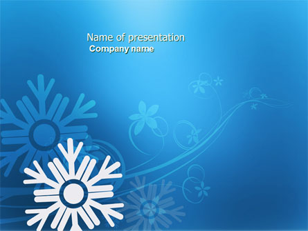 Snowflake Theme Presentation Template, Master Slide