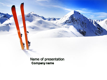Skis Presentation Template, Master Slide
