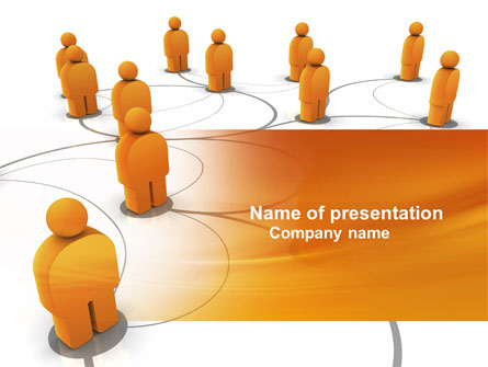 Social Network Presentation Template, Master Slide