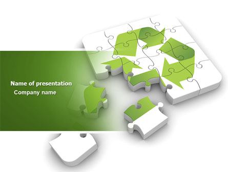 Recycle Technology Presentation Template, Master Slide