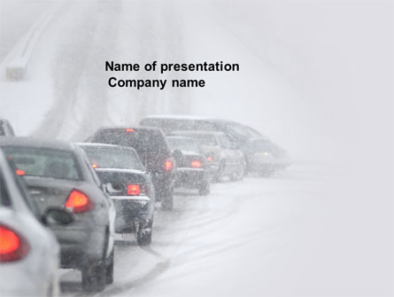 Snowstorm Presentation Template, Master Slide