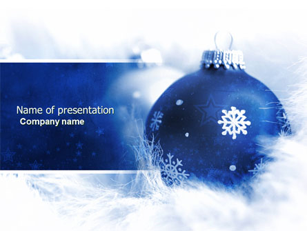 Christmas Decoration Ball Presentation Template, Master Slide