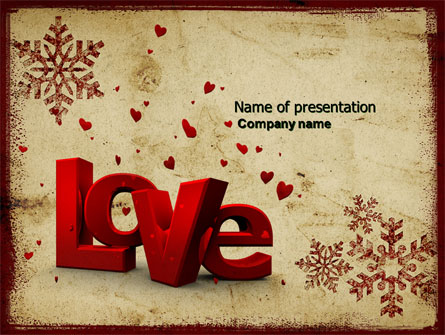 Christmas Love Free Presentation Template, Master Slide