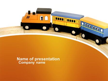 Toy Train Presentation Template, Master Slide