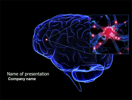 Brain Receptor Presentation Template, Master Slide