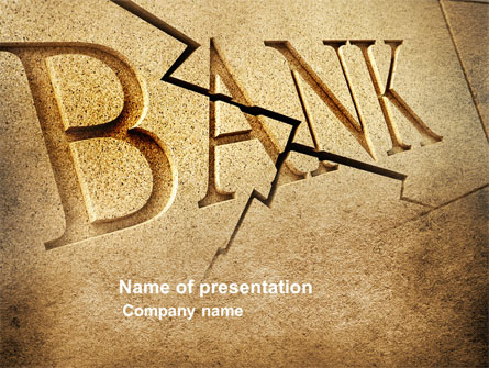 Bank Bankruptcy Presentation Template, Master Slide