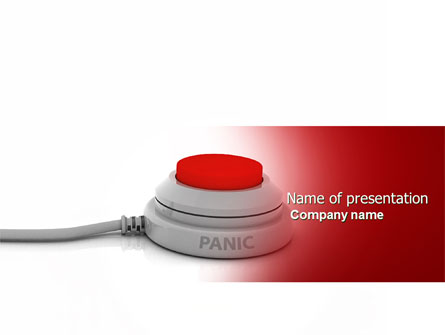 Panic Button Presentation Template, Master Slide