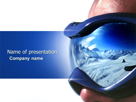 Snowboarding In Glasses Presentation Template, Master Slide