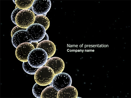 Molecule Cluster Presentation Template, Master Slide