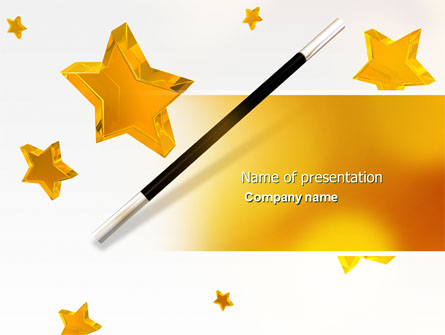 Magic Wand And Magician's Hat Presentation Template, Master Slide