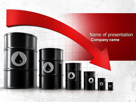 Oil Production Decrease Presentation Template, Master Slide