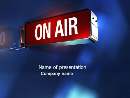 Live Broadcast Presentation Template, Master Slide