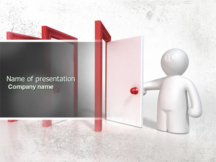 Enfilade Open Doors Presentation Template, Master Slide