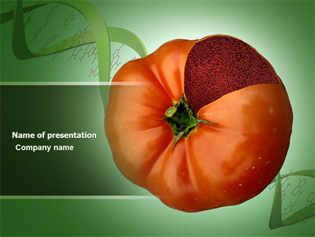 Genetically Modified Foods Presentation Template, Master Slide