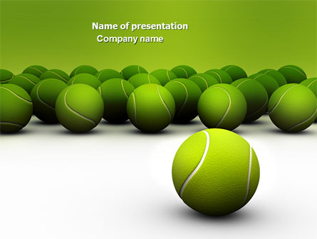 Tennis Balls Presentation Template, Master Slide