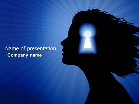 Female Mind Presentation Template, Master Slide