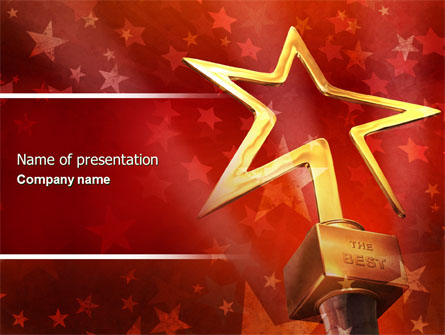 Star Of The Best Presentation Template, Master Slide