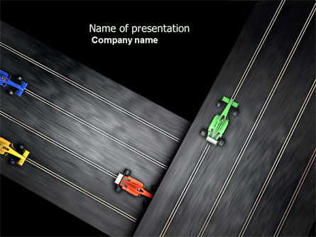 Racing Video Game Presentation Template, Master Slide