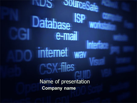 Computer Terms Presentation Template, Master Slide