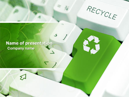 Recycling Technology Presentation Template, Master Slide