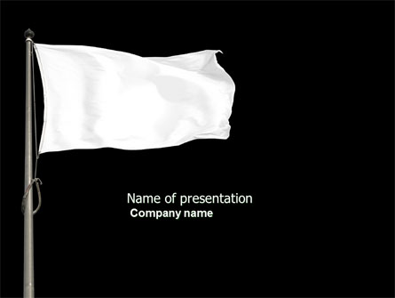 White Flag Presentation Template, Master Slide