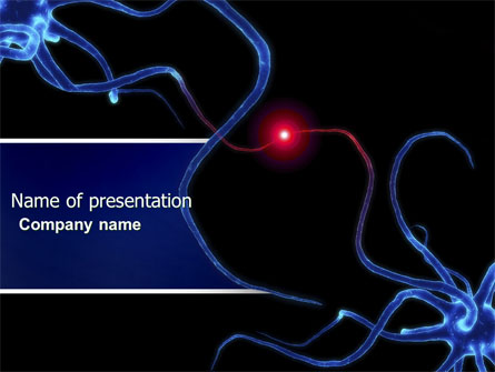 Communicating Neurons Presentation Template, Master Slide