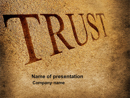 Trust Presentation Template, Master Slide