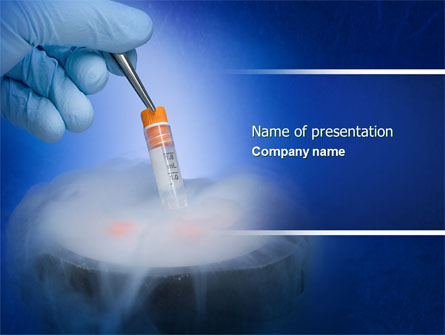 Cryopreservation Presentation Template, Master Slide