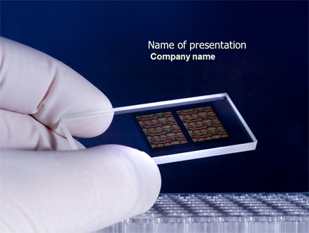 DNA Chip Presentation Template, Master Slide