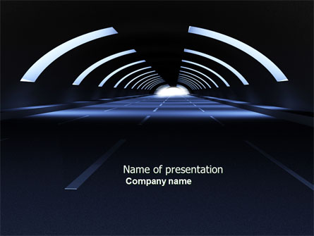 Dark Tunnel Presentation Template, Master Slide