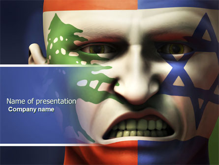 Arab-Israeli Hate Presentation Template, Master Slide
