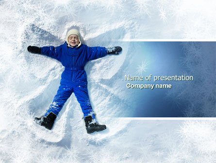 Snow Play Presentation Template, Master Slide