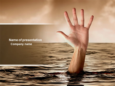 Drowning Presentation Template, Master Slide