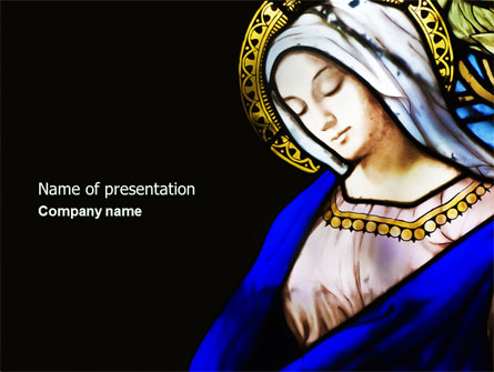 Virgin Mary Presentation Template, Master Slide