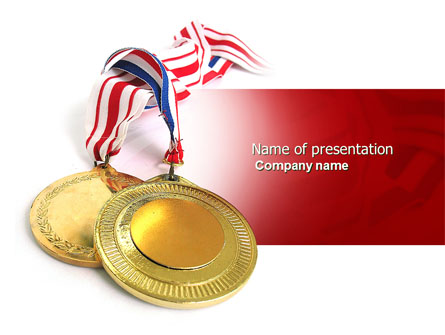 Medal Presentation Template, Master Slide