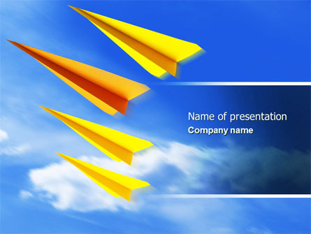 Paper Planes Presentation Template, Master Slide