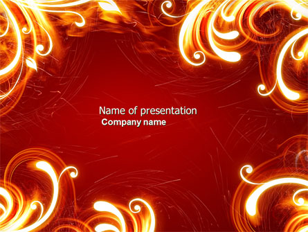 Flame Frame Presentation Template, Master Slide